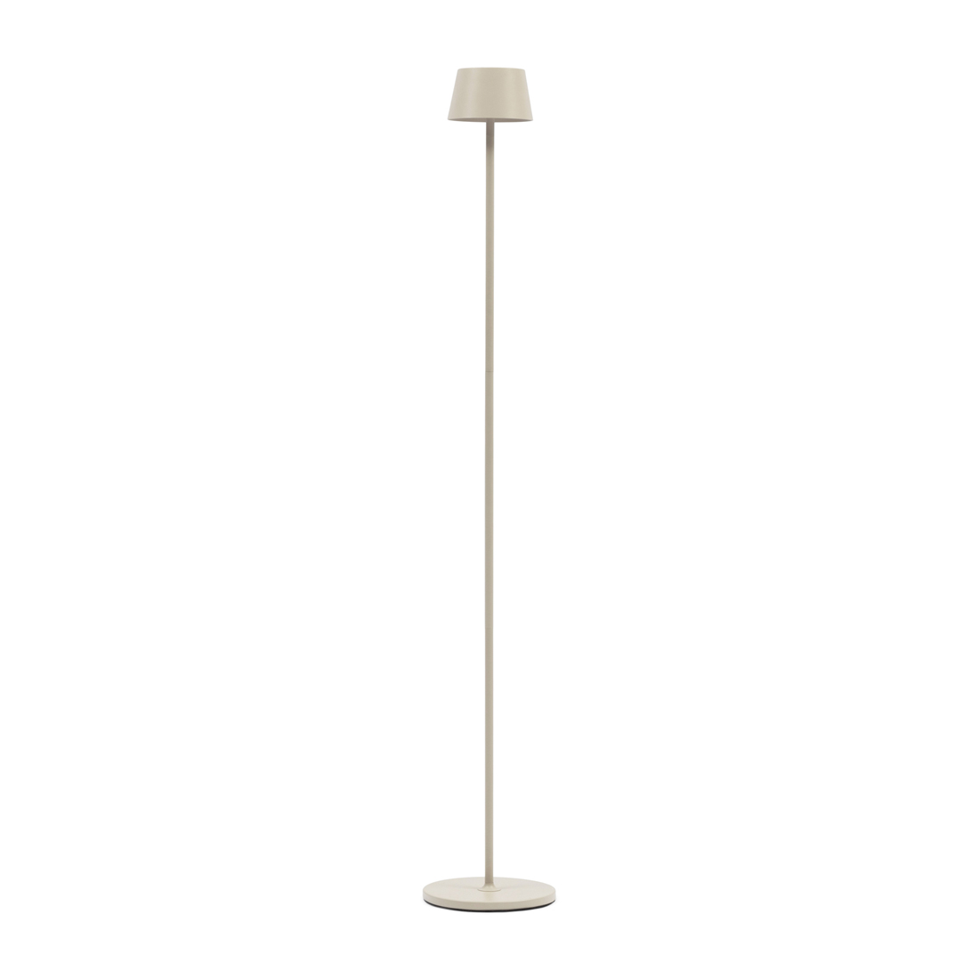 Riviera Maison Vloerlamp, Decoratieve Staandlamp met lampenkap - RM Zaza Luminee LED Floor Lamp - Beige - Aluminium