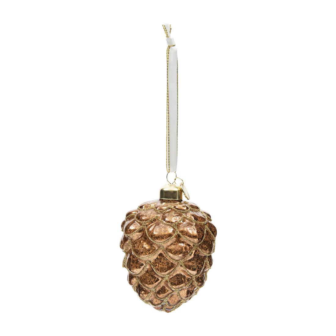 Ornament Sparkling Pine Cone M