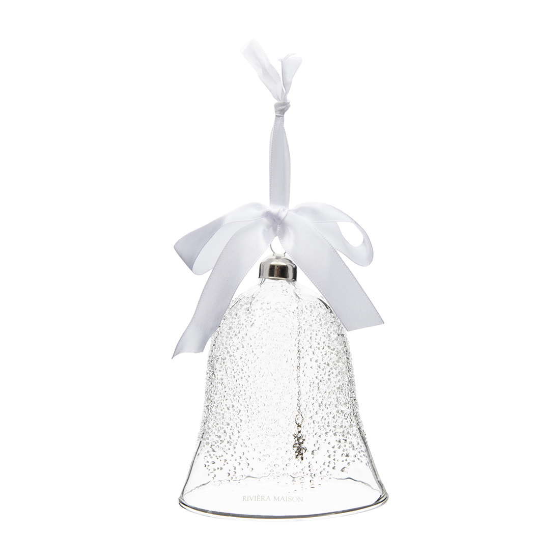 Ornament Frosted Christmas Bell