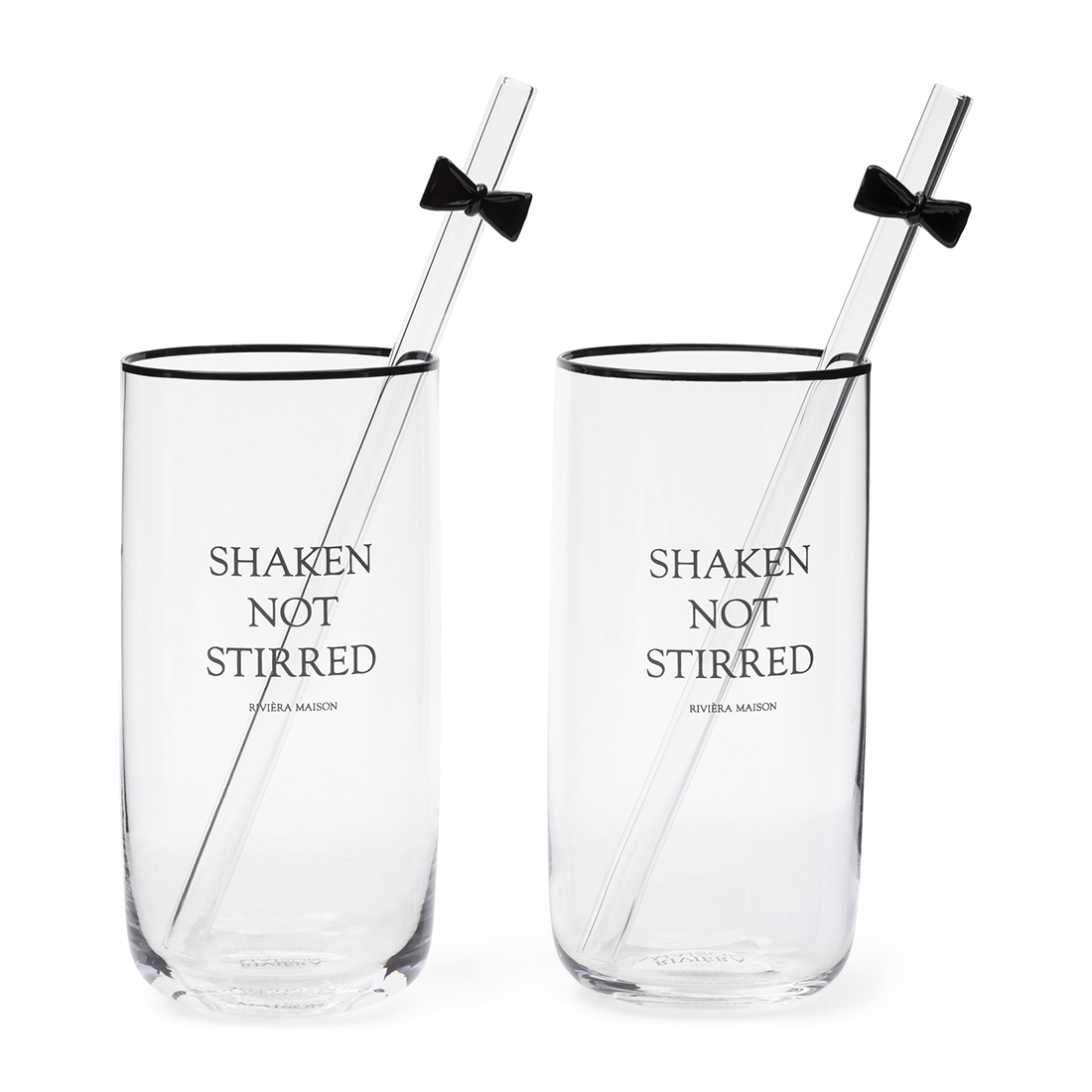 Waterglas Shaken Not Stirred, 2 Stuks
