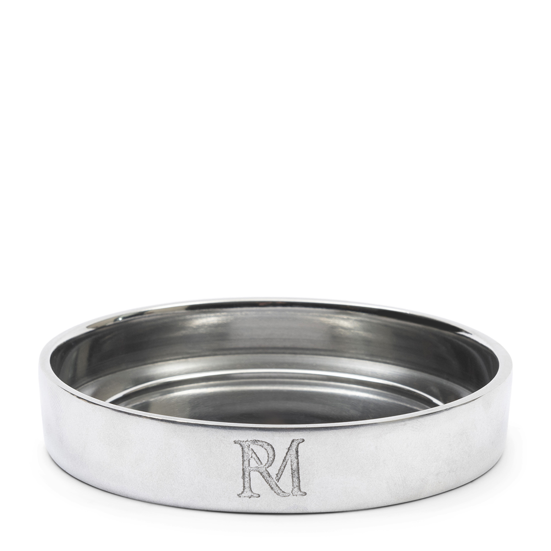 Riviera Maison Kaarsenhouder, Stompkaars, mini dienblad - RM Maxime Candle Platter - zilver