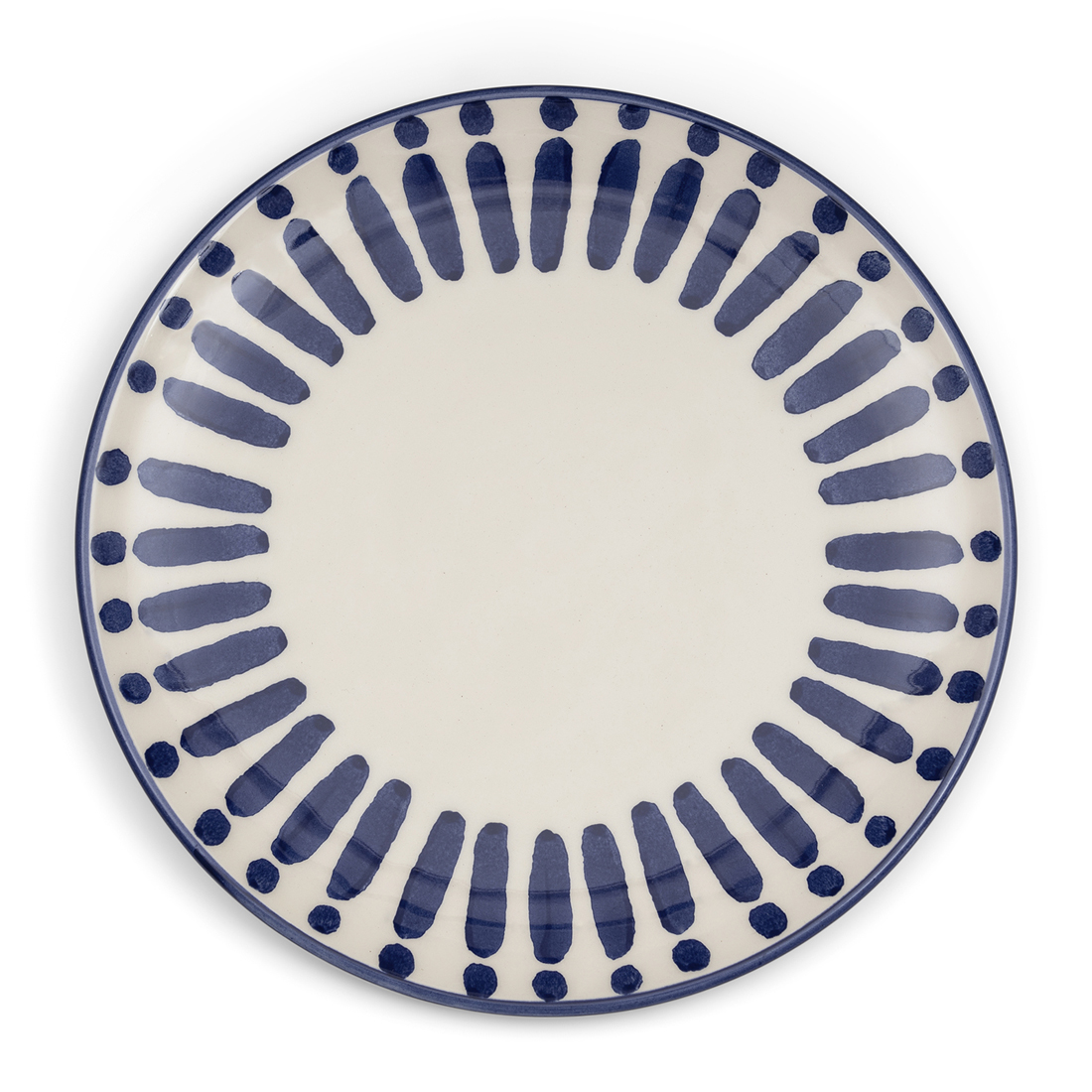 Riviera Maison Ontbijtbord Blauw bord 21 cm gekleurde print - Menton Breakfast Plate