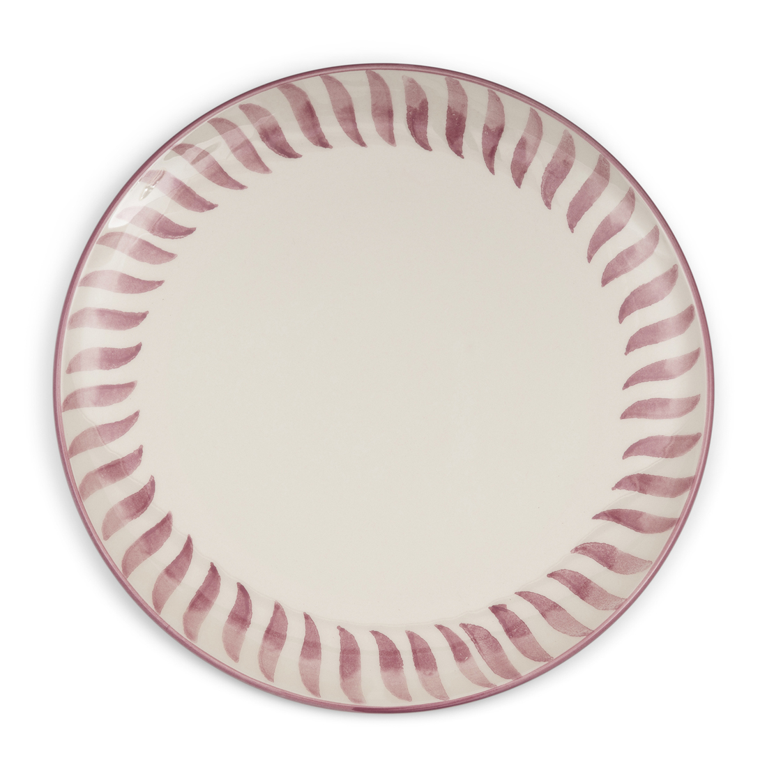 Riviera Maison Dinerbord Roze bord 26 cm gekleurde print - Menton Dinner Plate