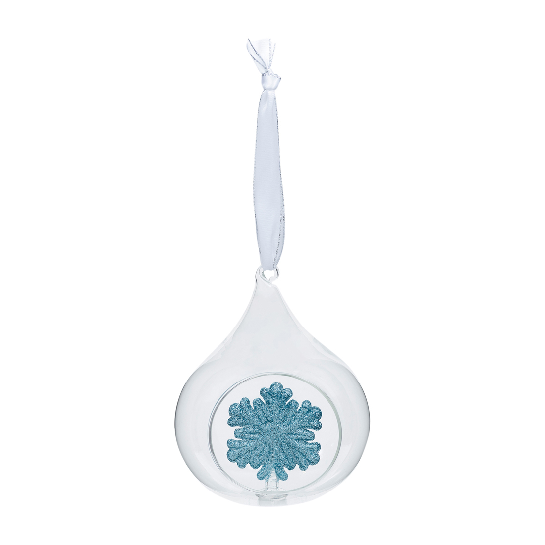 Ornament Snowflake Wishes, Blauw