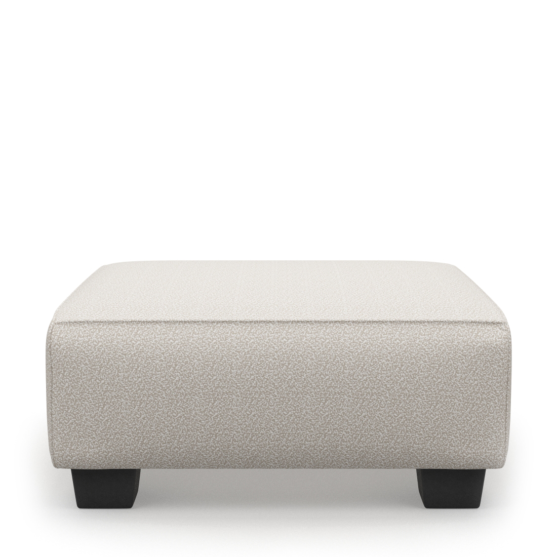 Rivièra Maison - Hampton Heights Footstool, bouclÃ©, simply white - Kleur: Gewoon Wit