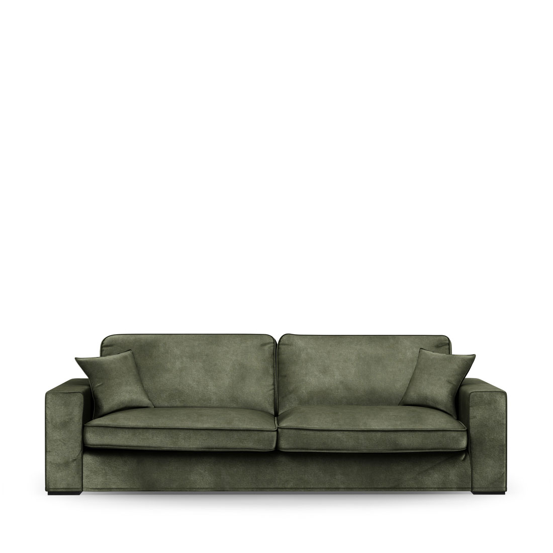 Rivièra Maison - Selana Sofa 3,5 Seater, velvet, ivy - Kleur: groen