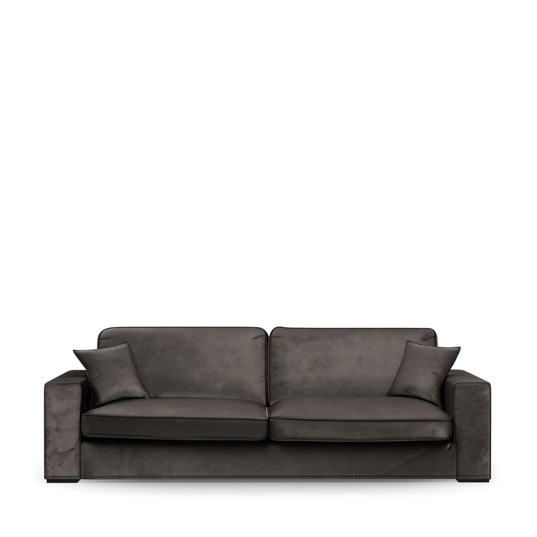 Rivièra Maison - Selana Sofa 3,5 Seater, velvet, grimaldi grey - Kleur: Grimaldi Grijs