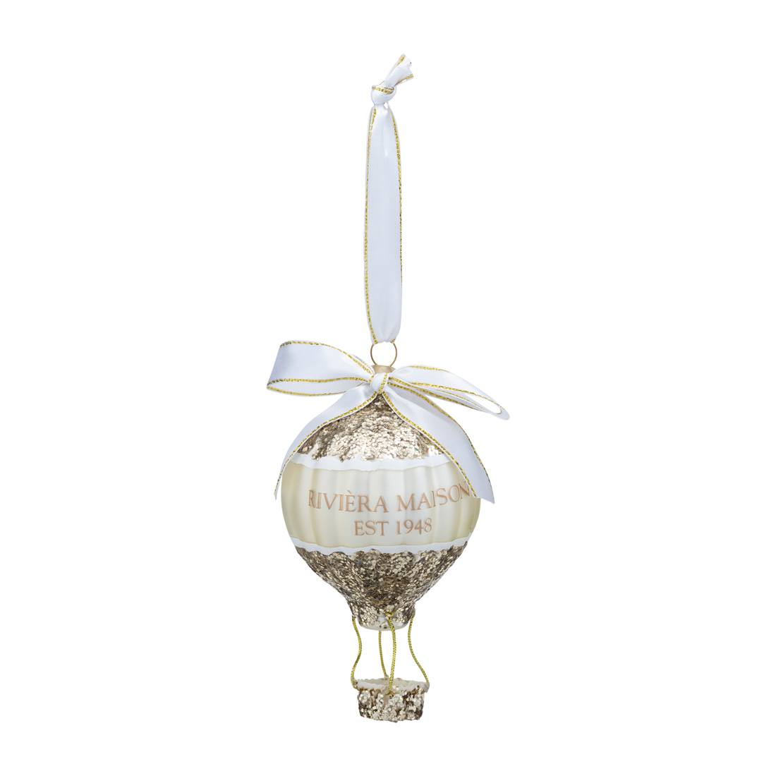 Ornament Magical Hot Air Balloon, Goud