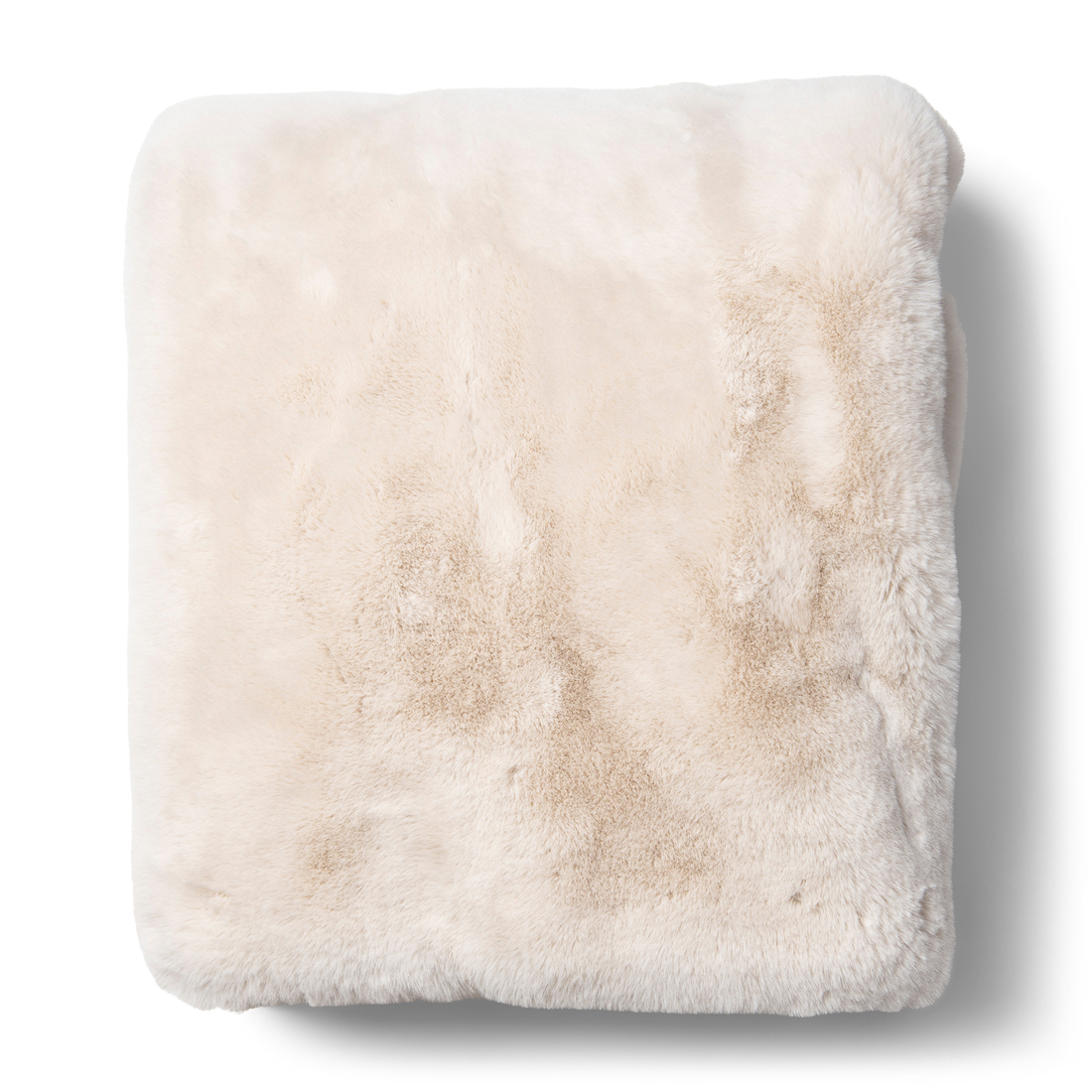 Riviera Maison Heather Faux Fur Throw 180x130 - Polyester - Off White