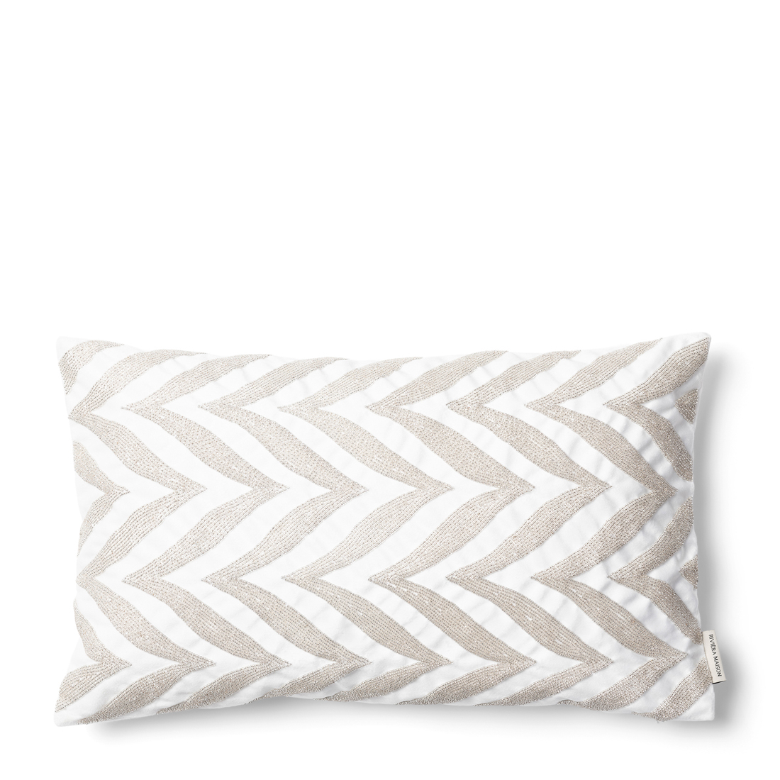 Riviera Maison Giulia Pillow Cover 50x30 - Polyester - Wit