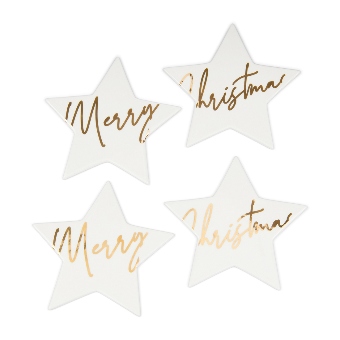 Onderzetters Merry Christmas Star