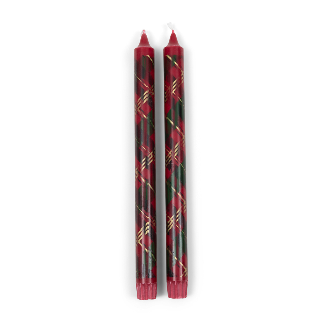 Dinerkaarsen Tartan, Rood