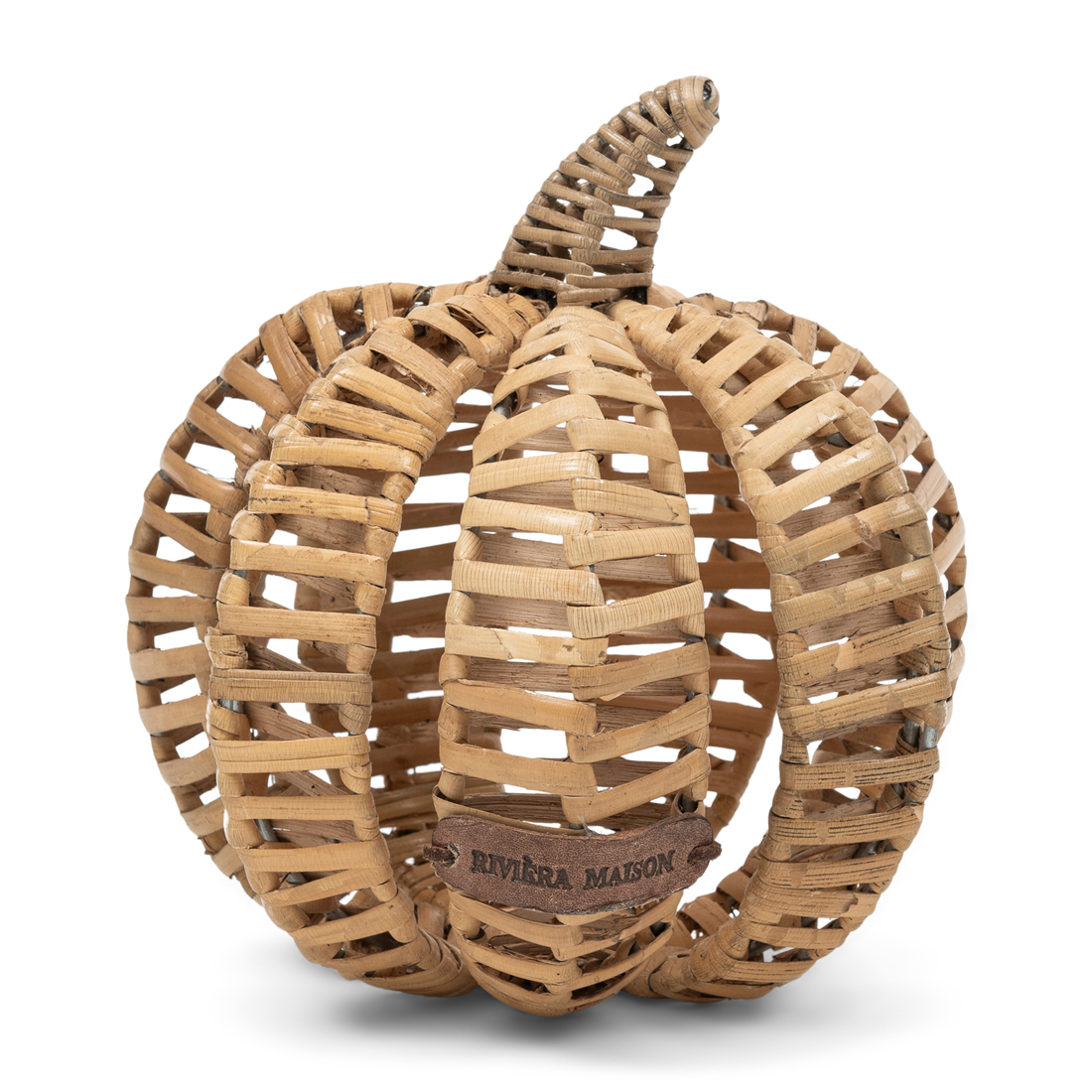 Rustic Rattan decoratie pompoen M