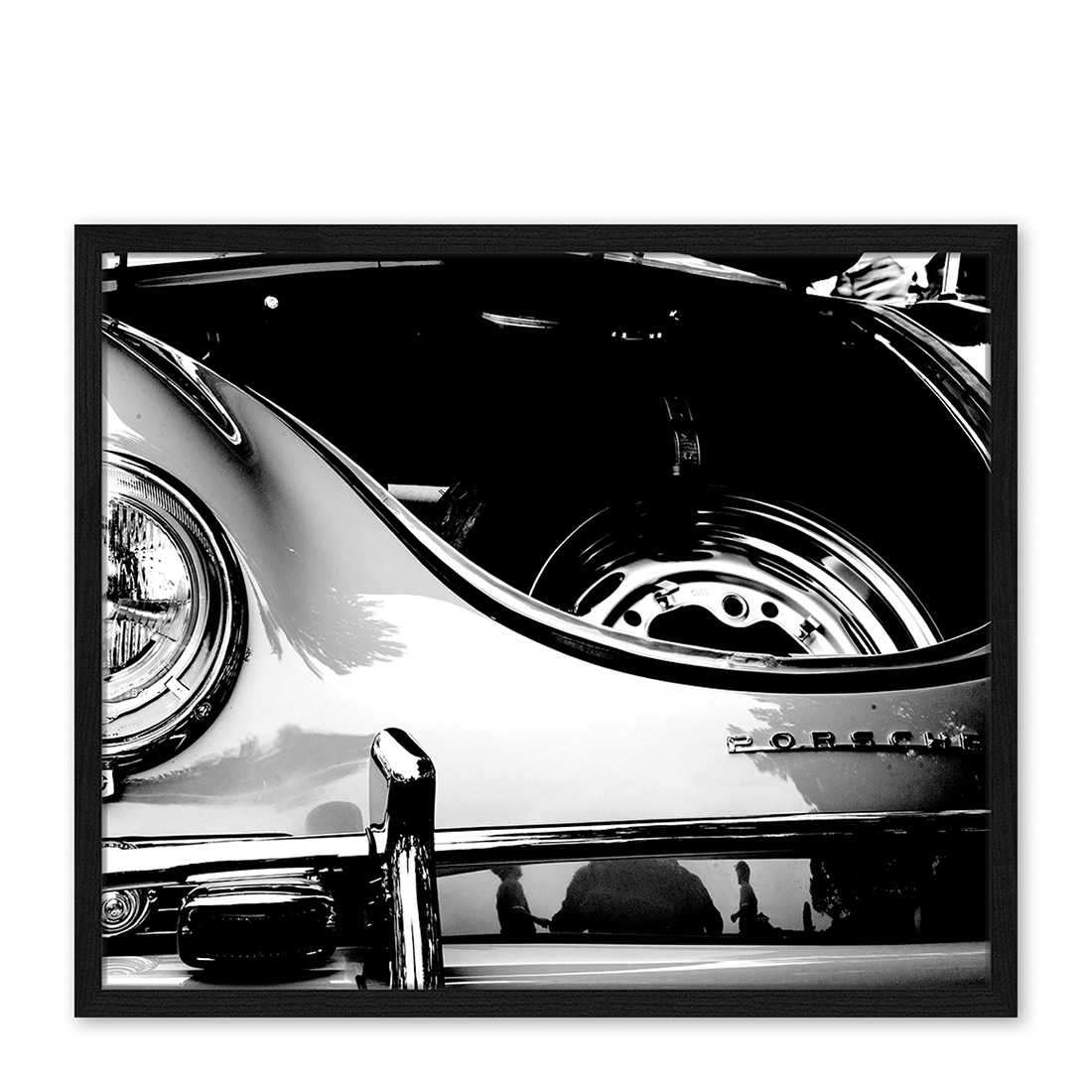 Foto in lijst Front View Classic Porsche