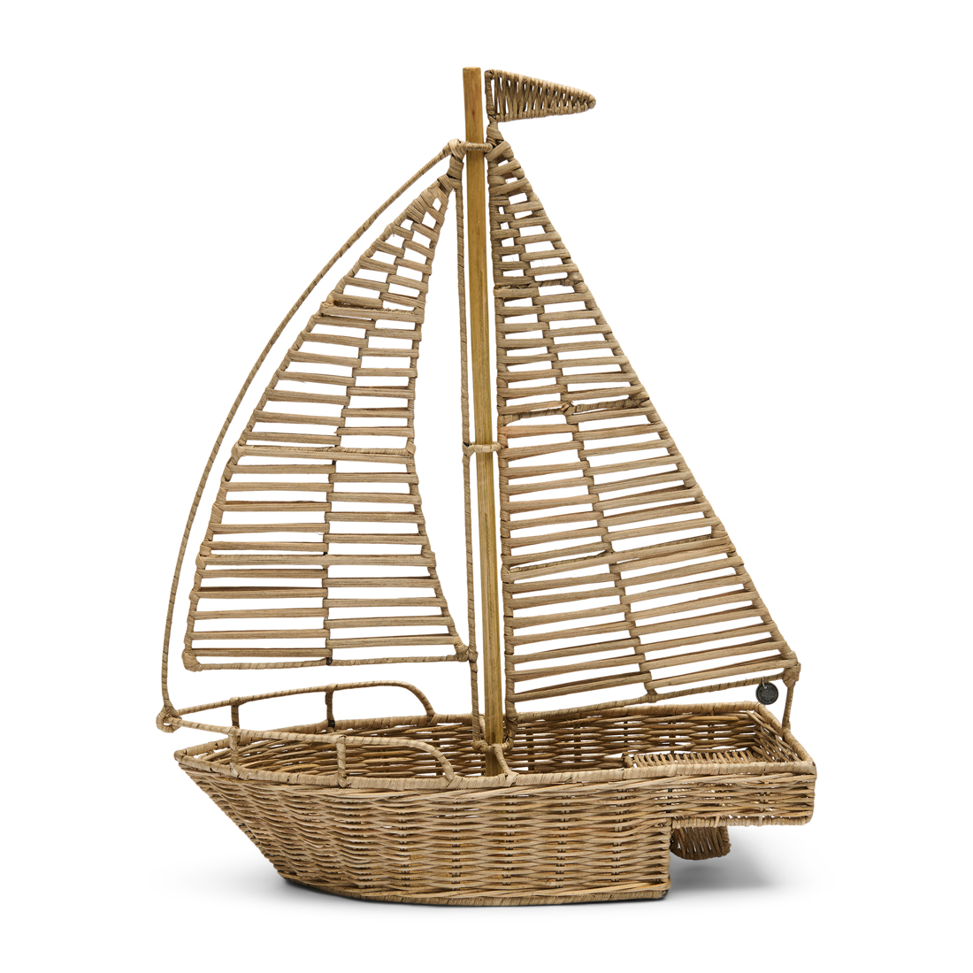 Decoratie Sailboat Rustic Rattan