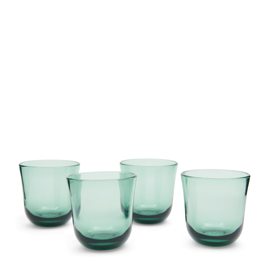 Riviera Maison Amaro Water Glass Set Of 4 pieces - Ms - Groen - 9.5x9.5x9.5 cm