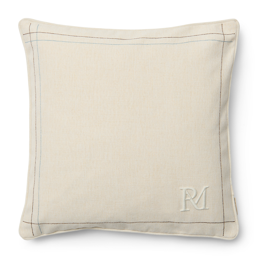 Riviera Maison Pinstripe Pillow Cover 50x50 - Polyester - Wit