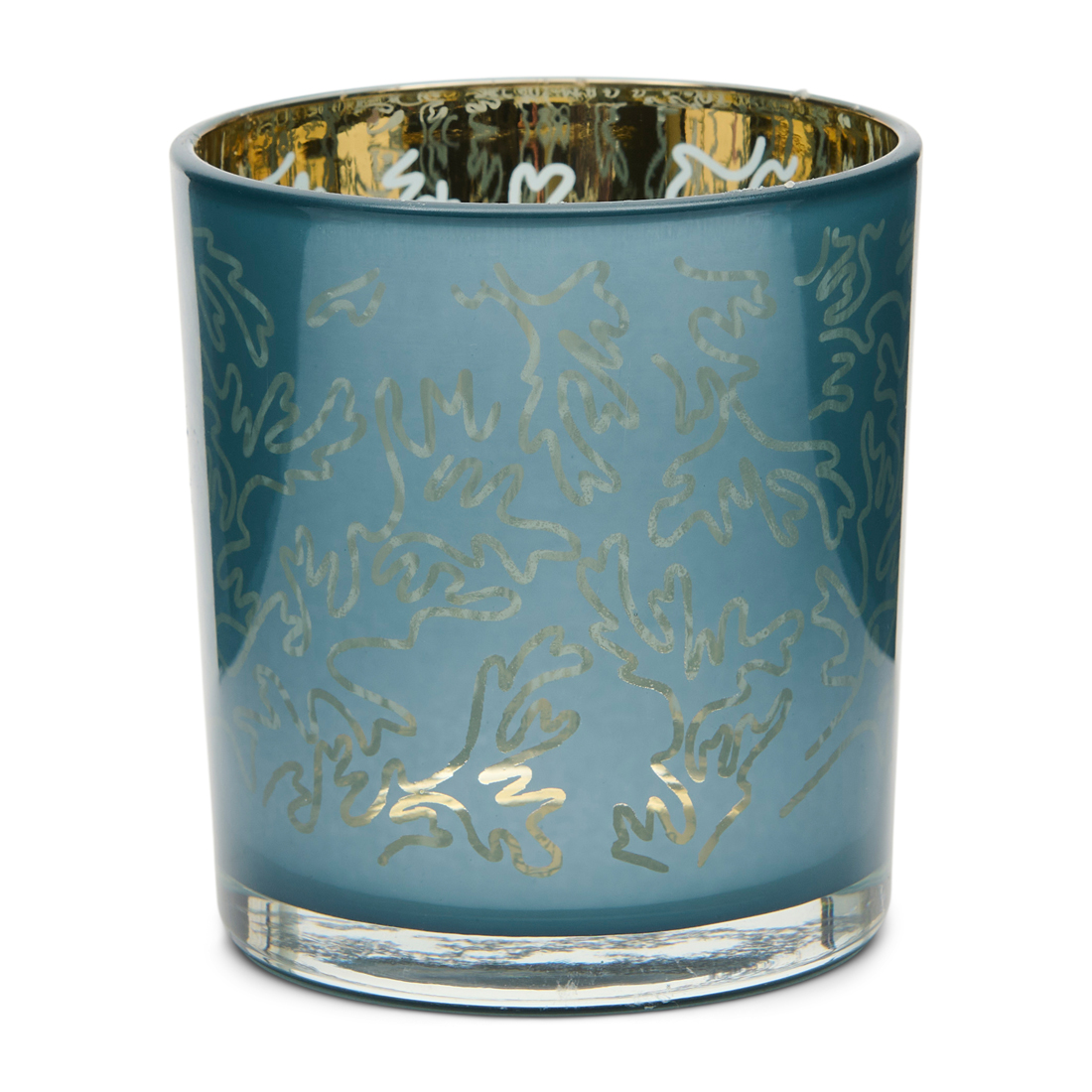 Riviera Maison Coral Votive blue S - Glas - Blauw - 7.5x7.5x8.0 cm