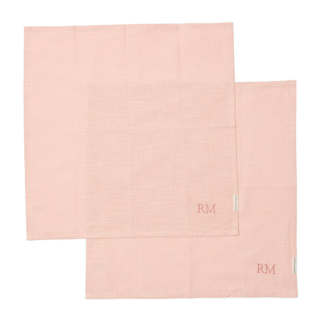 Riviera Maison Summer Bliss Napkin pink 2 pieces - Katoen - Roze - 25.0x13.0x3.0 cm