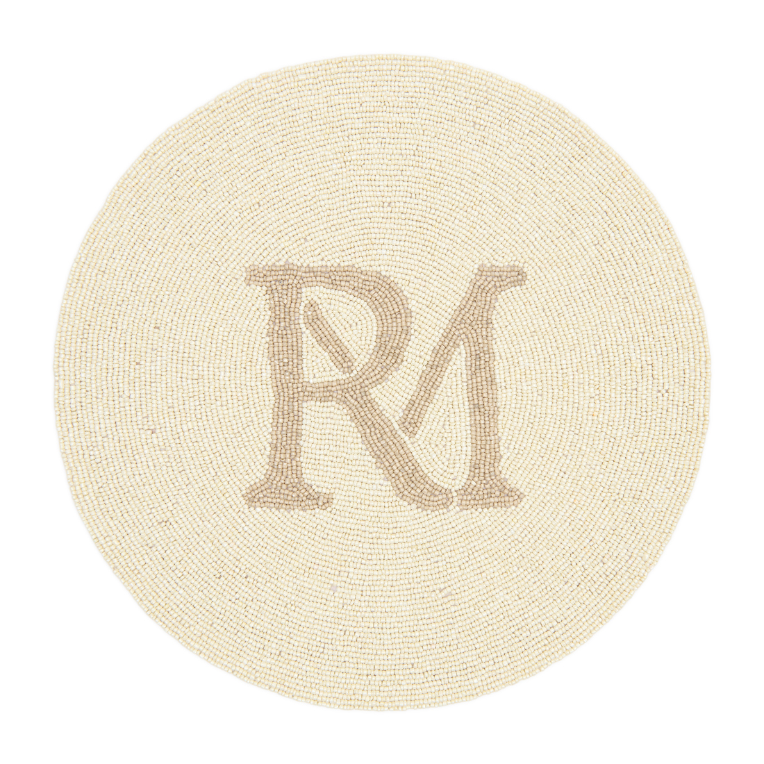 Placemat RM Monogram Beaded