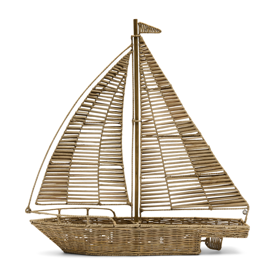 Decoratie Sailboat Rustic Rattan XL