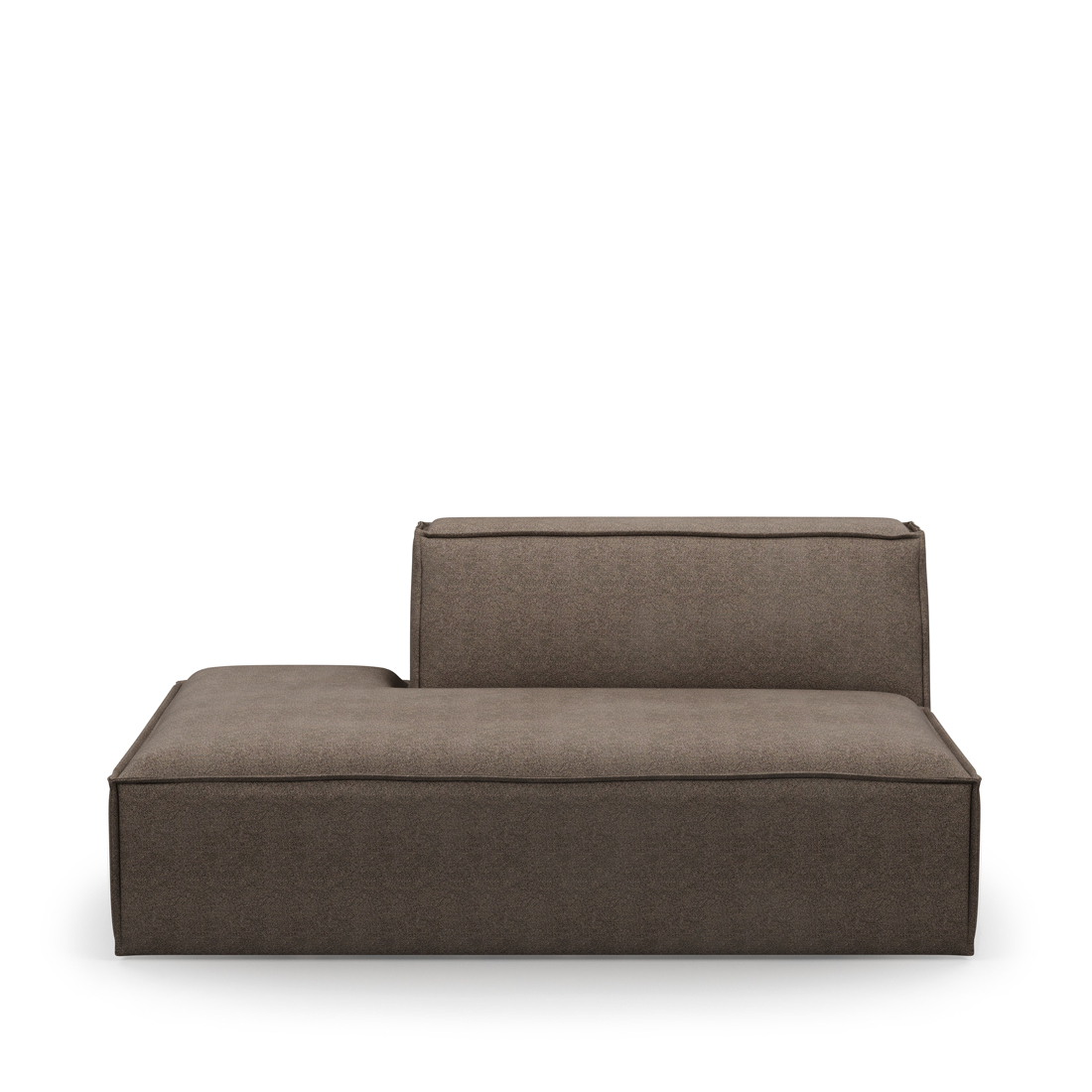 Rivièra Maison - The Jagger Lounger Left, bouclÃ©, hedgehog - Kleur: Egel