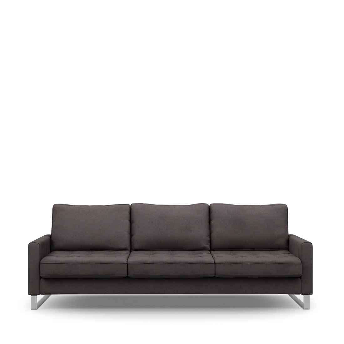 Rivièra Maison - West Houston Sofa 3,5 Seater, scottish suede, noir - Kleur: zwart