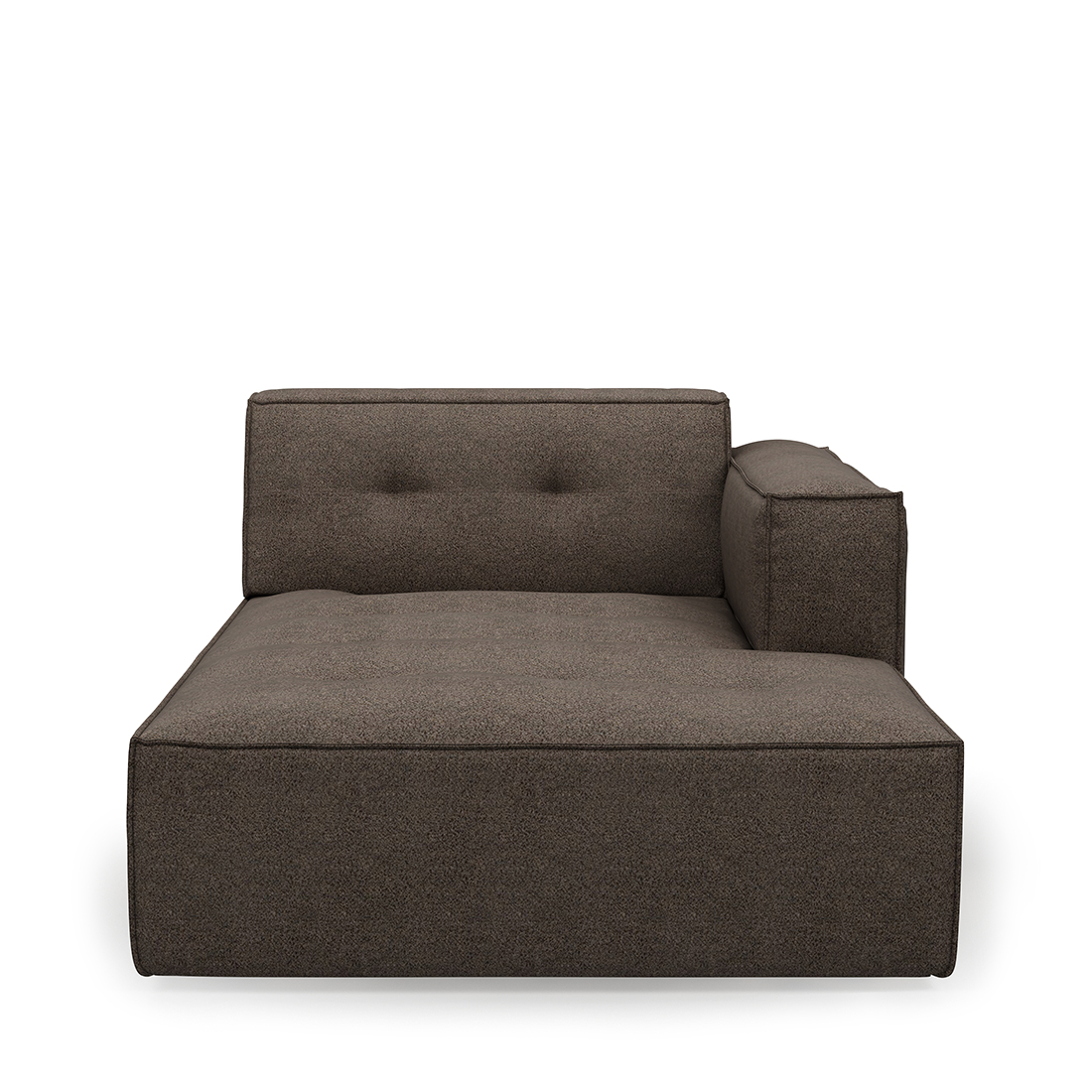 Rivièra Maison - Brandon Chaise Longue Right, bouclÃ©, hedgehog - Kleur: Egel