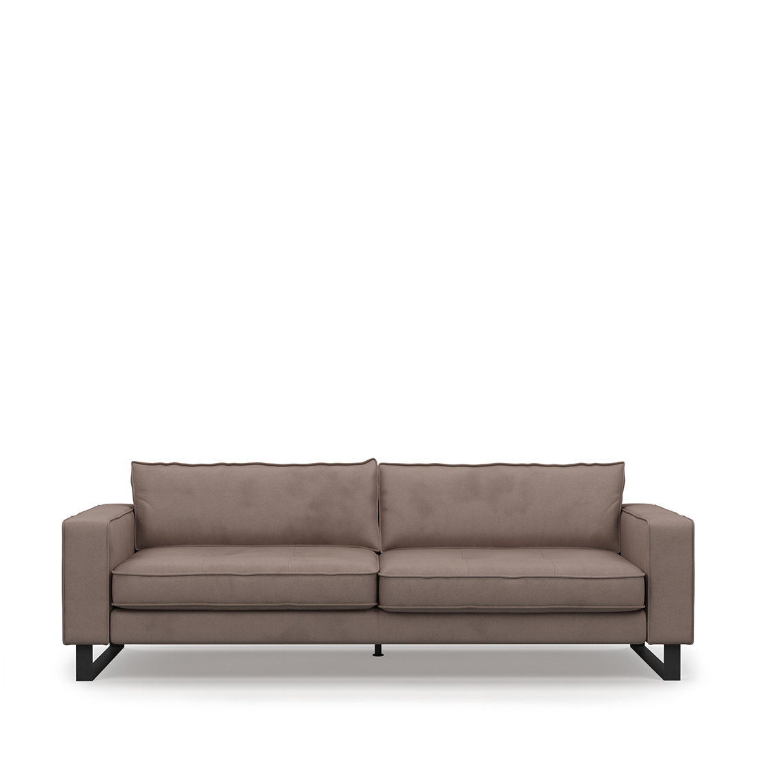 Rivièra Maison - Scott Sofa 3,5 Seater, scottish suede, brown sugar - Kleur: Bruine Suike