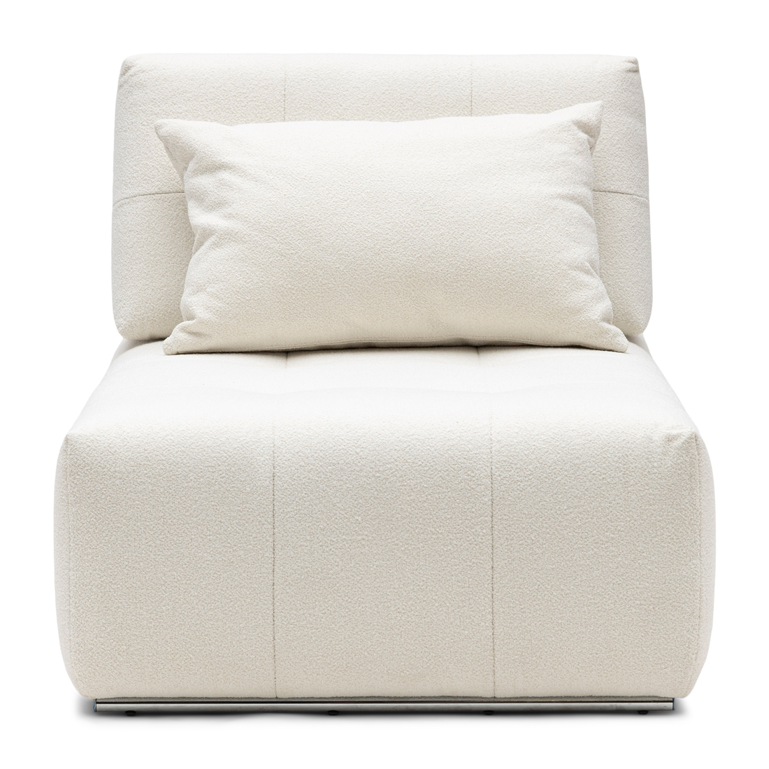 Rivièra Maison - The Mark II Chaise Longue, bouclÃ©, simply white - Kleur: Gewoon Wit