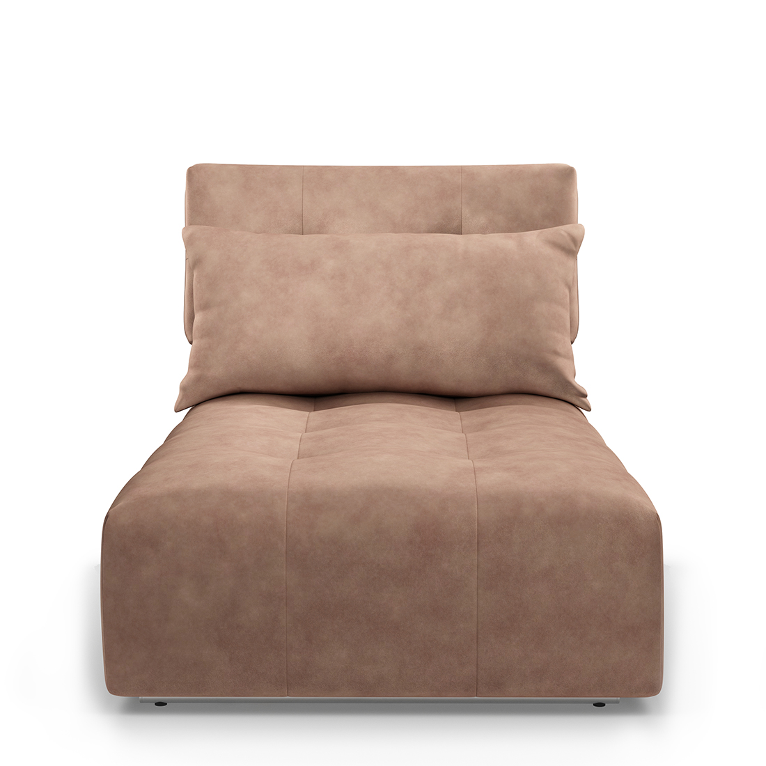 Rivièra Maison - The Mark II Chaise Longue, velvet, golden beige - Kleur: beige