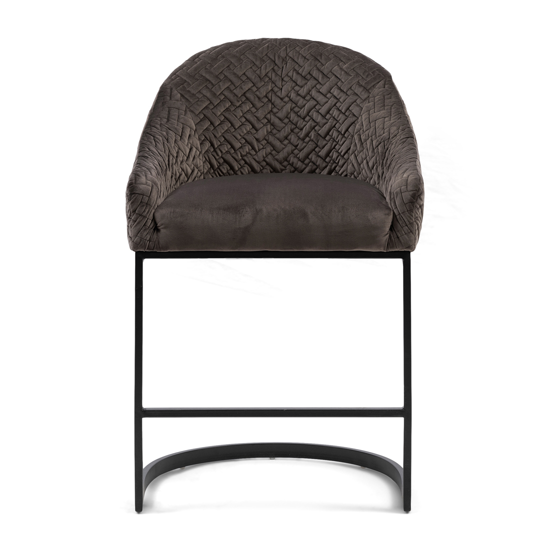 Lincoln Counter Chair Velvet Anthra