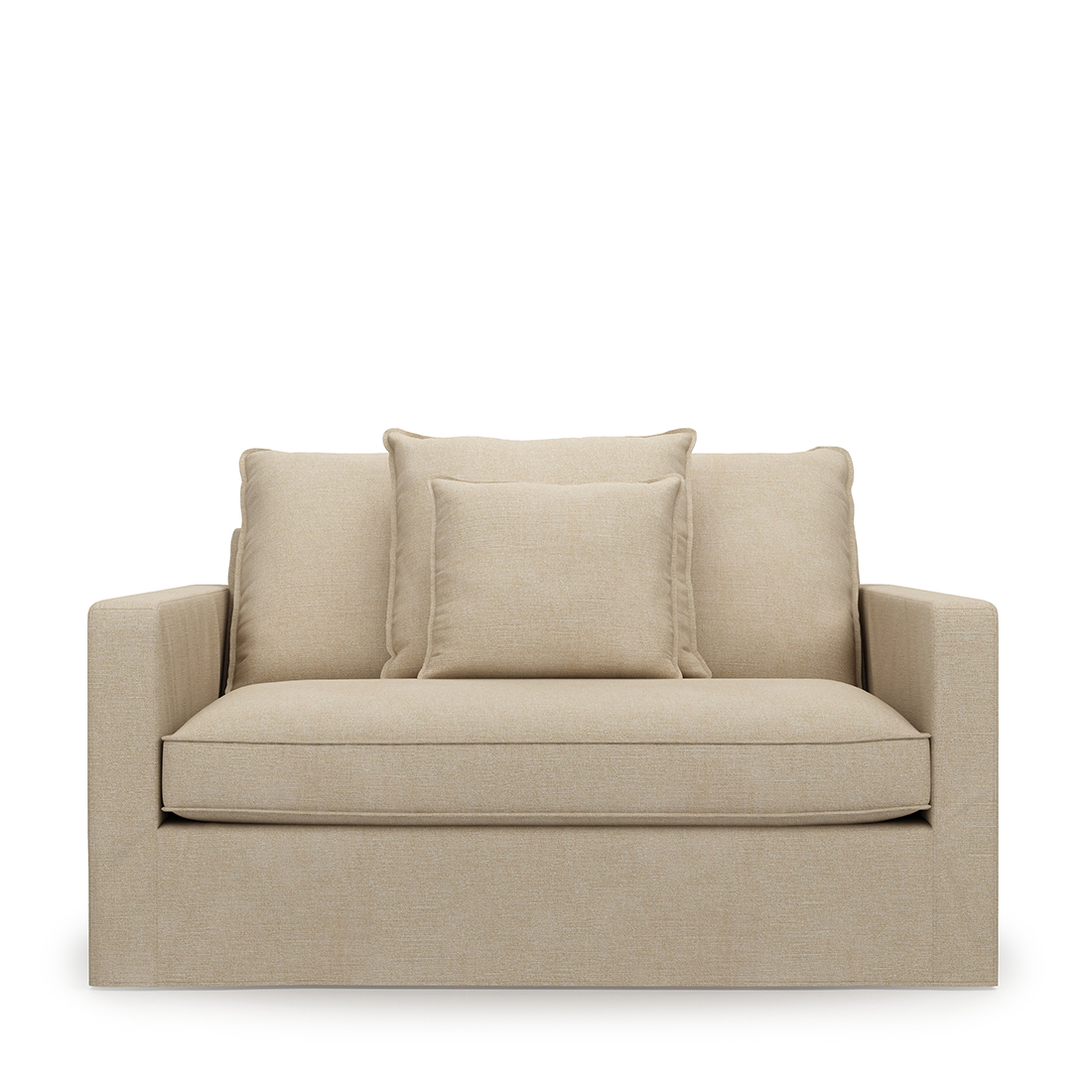 Rivièra Maison - Loveseat Lennox, Natural, Washed Cotton - Kleur: Naturel