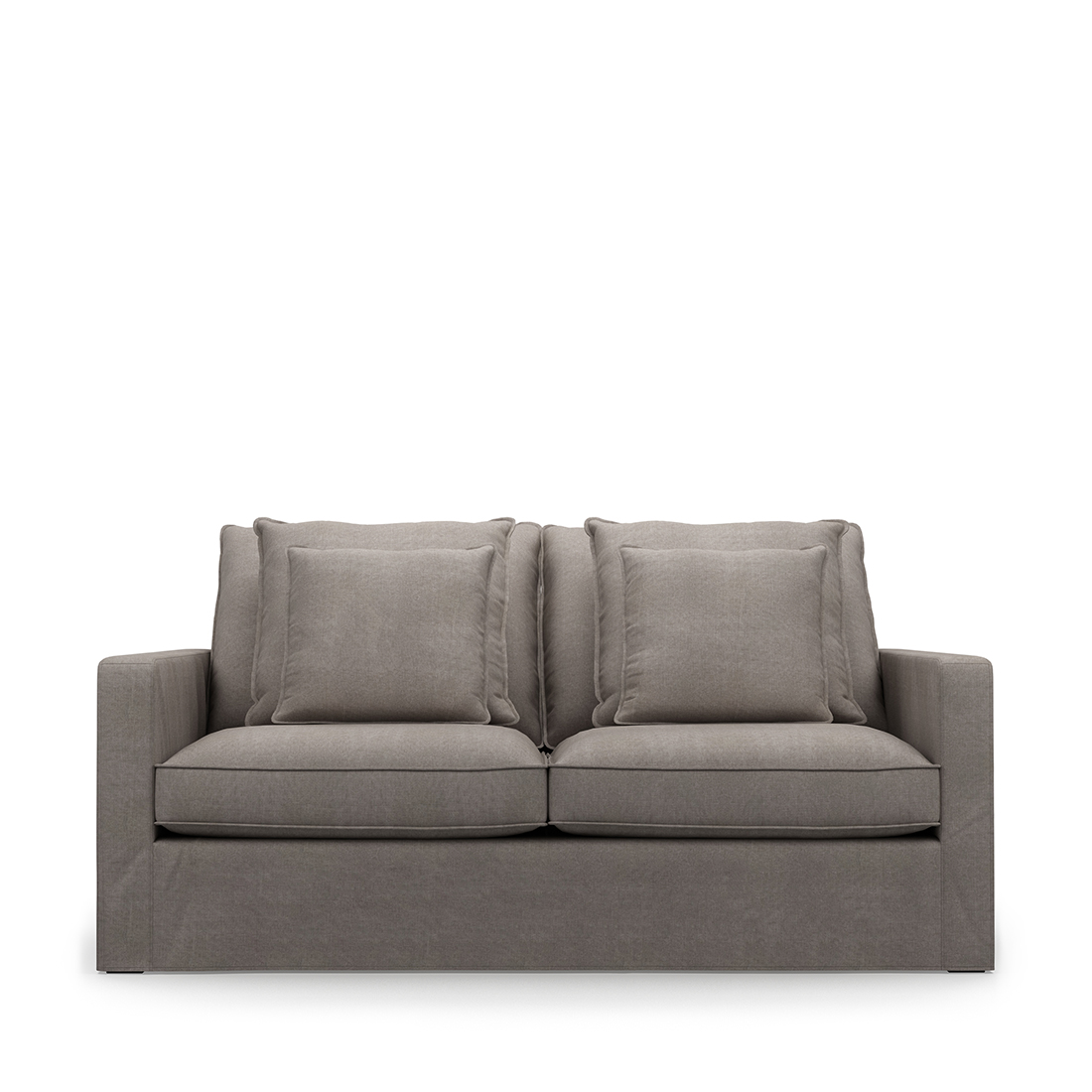 Rivièra Maison - Lennox Sofa 2,5 Seater, washed cotton, stone - Kleur: Steen