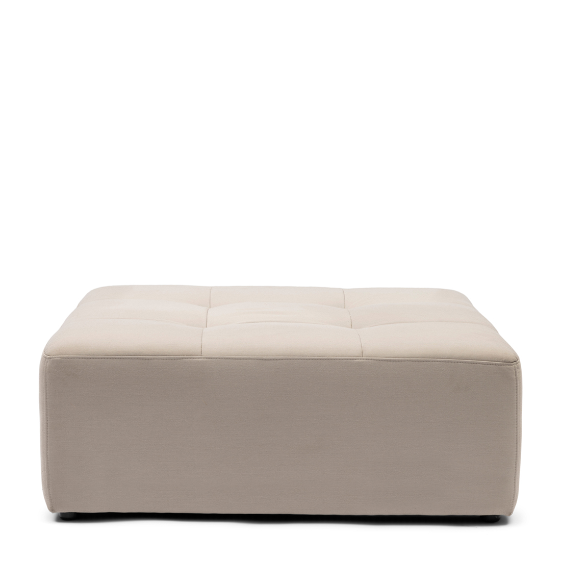 Verona Outdoor Footstool, sunbrella solid, stone