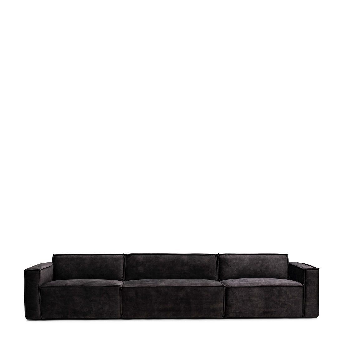 The Jagger Modular Sofa XL, velvet I, grimaldi grey