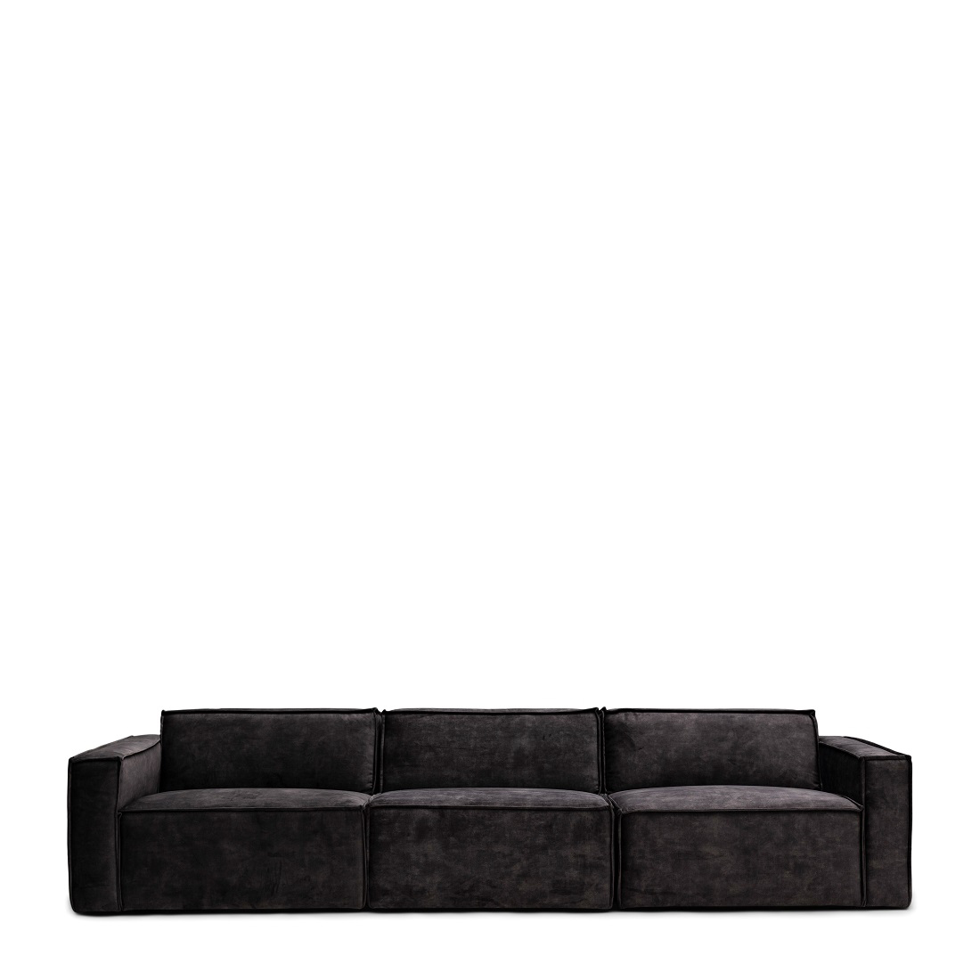 The Jagger Modular Sofa 3,5 Seater, velvet I, grimaldi grey