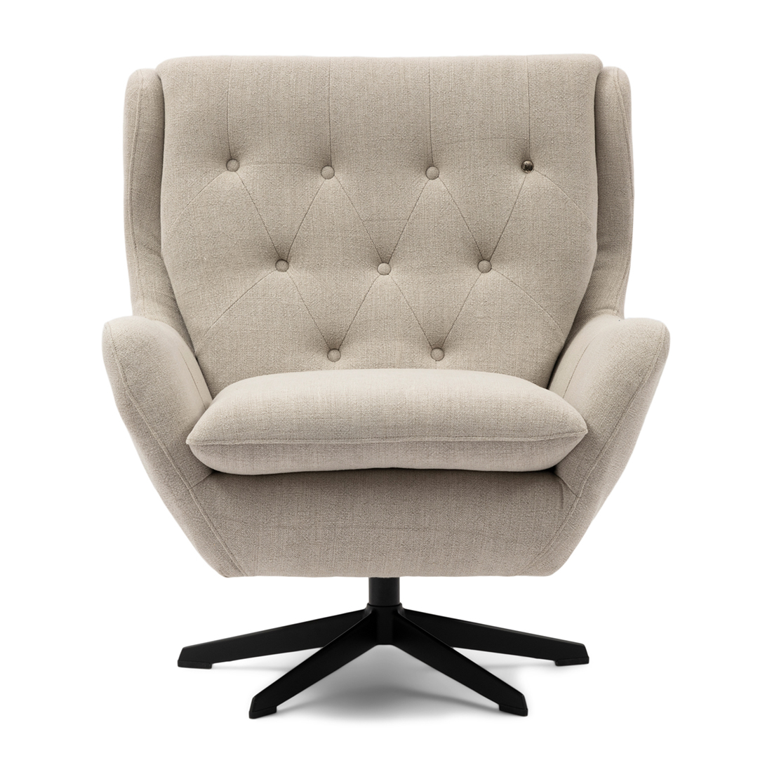 Riviera Maison Fauteuils - The Statesman Armchair - Naturel   - Linnen