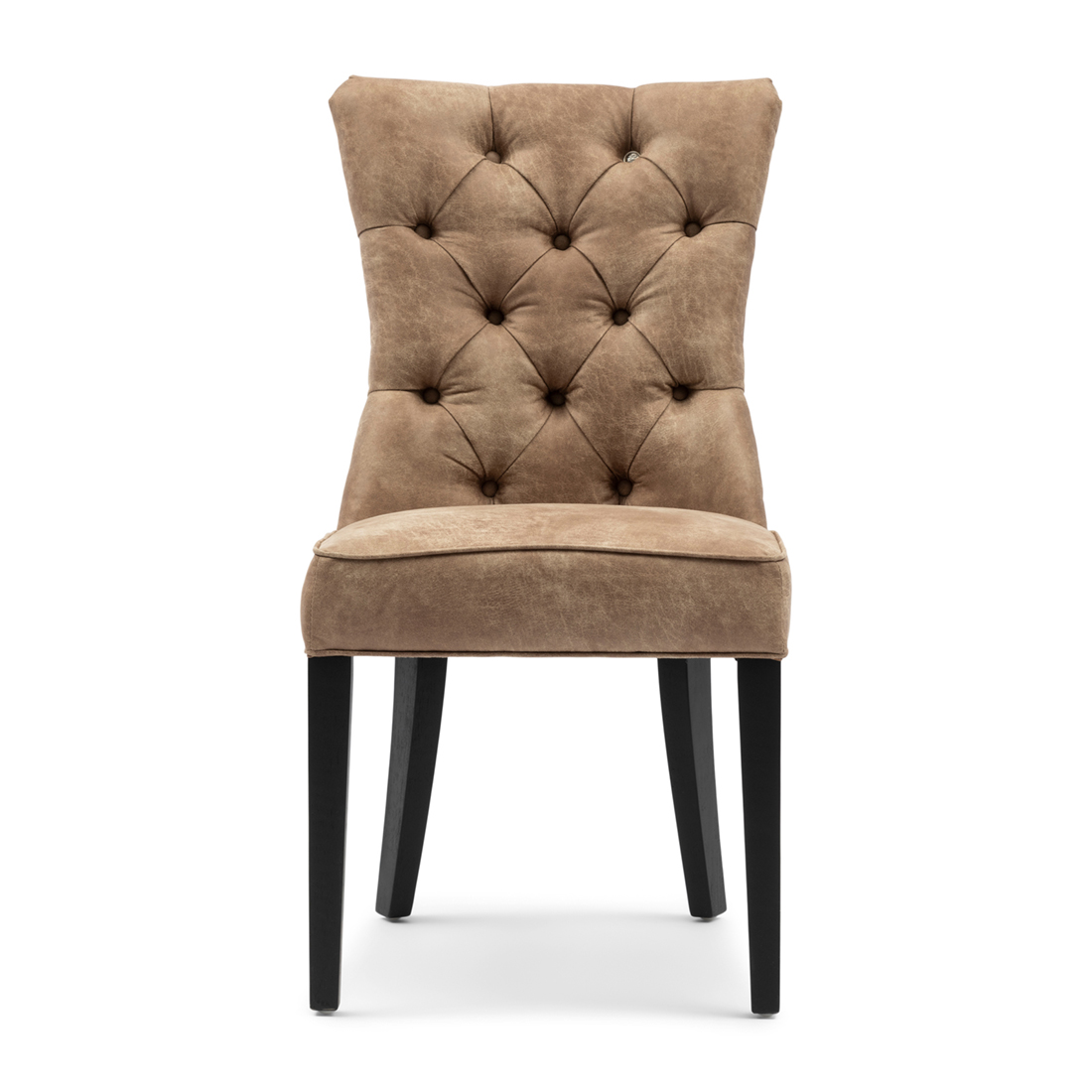 Riviera Maison Eetkamerstoel zonder armleuning - Balmoral Dining chair - Pellini, Rubberhout - Bruin / camel