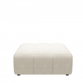 Footstool Martinique, Antique White, Rich Tweed