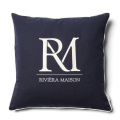 Pillow Cover RM Monogram, blue, 60x60