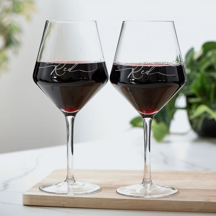 Wine Glass RM Red, 2 Pieces