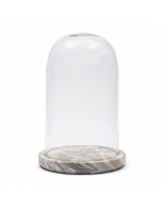 Glasglocke Ferrara Marmor, Größe L