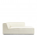 Modular Sofa Chaise Longue Right The Jagger, Sparkling White, Copperfield Weave