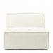 Modular Sofa Center The Jagger, Sparkling White, Copperfield Weave