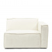 Modular Sofa Corner Right The Jagger, Sparkling White, Copperfield Weave