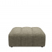 Footstool Martinique, Real Olive, Copperfield Weave