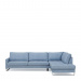 Chaise Longue Sofa Right West Houston, Ice Blue