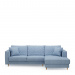 Chaise Longue Sofa Right Kendall, Ice Blue