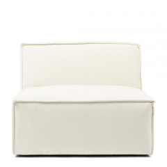 Modular Sofa Center The Jagger, Sparkling White, Copperfield Weave